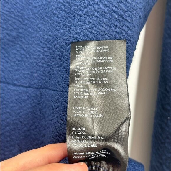 Maeve Anthropologie Dark Blue Long Sleeve Shirt Sweetheart Top New With Tags - Picture 8 of 15